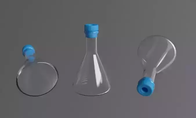 glass test-tube 3D model