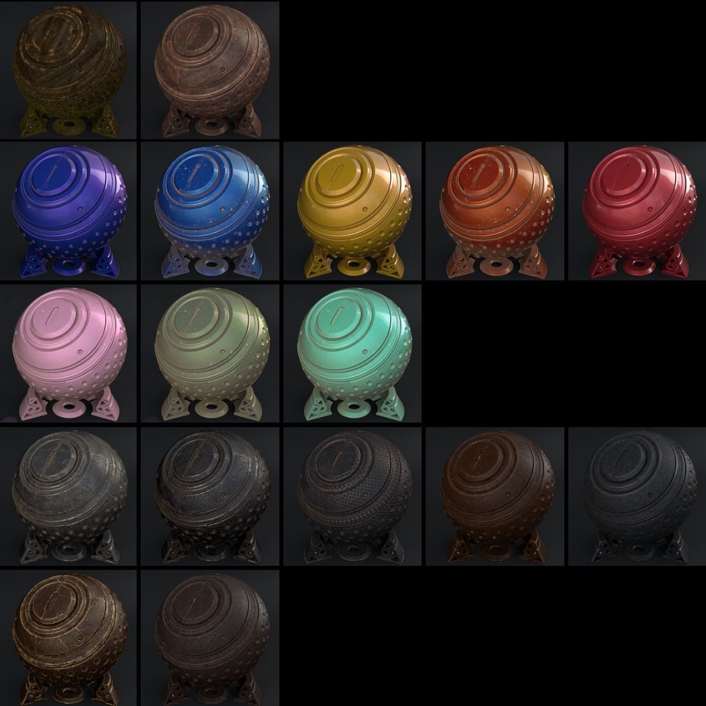 100 C4D Redshift Advanced Materials Texture_10