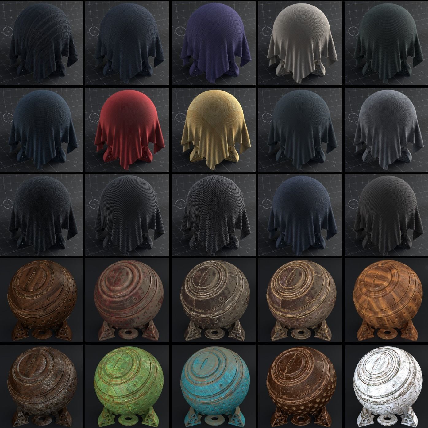 100 C4D Redshift Advanced Materials Texture_9