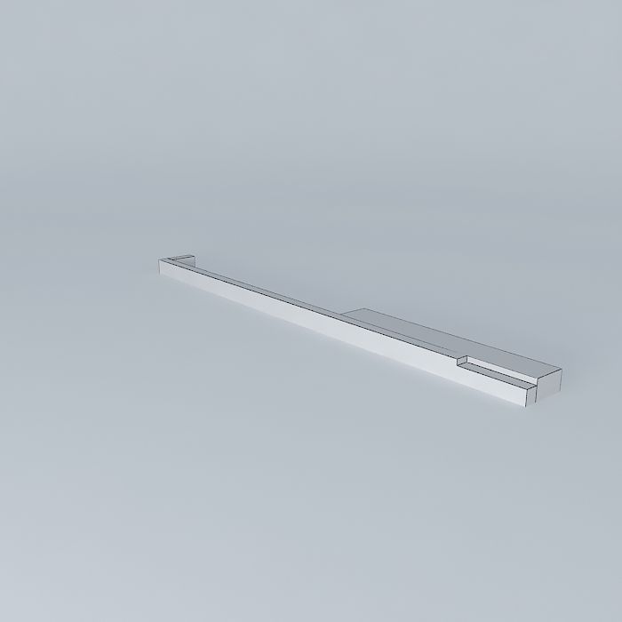 Custom bathroom shelf Free 3D model_4