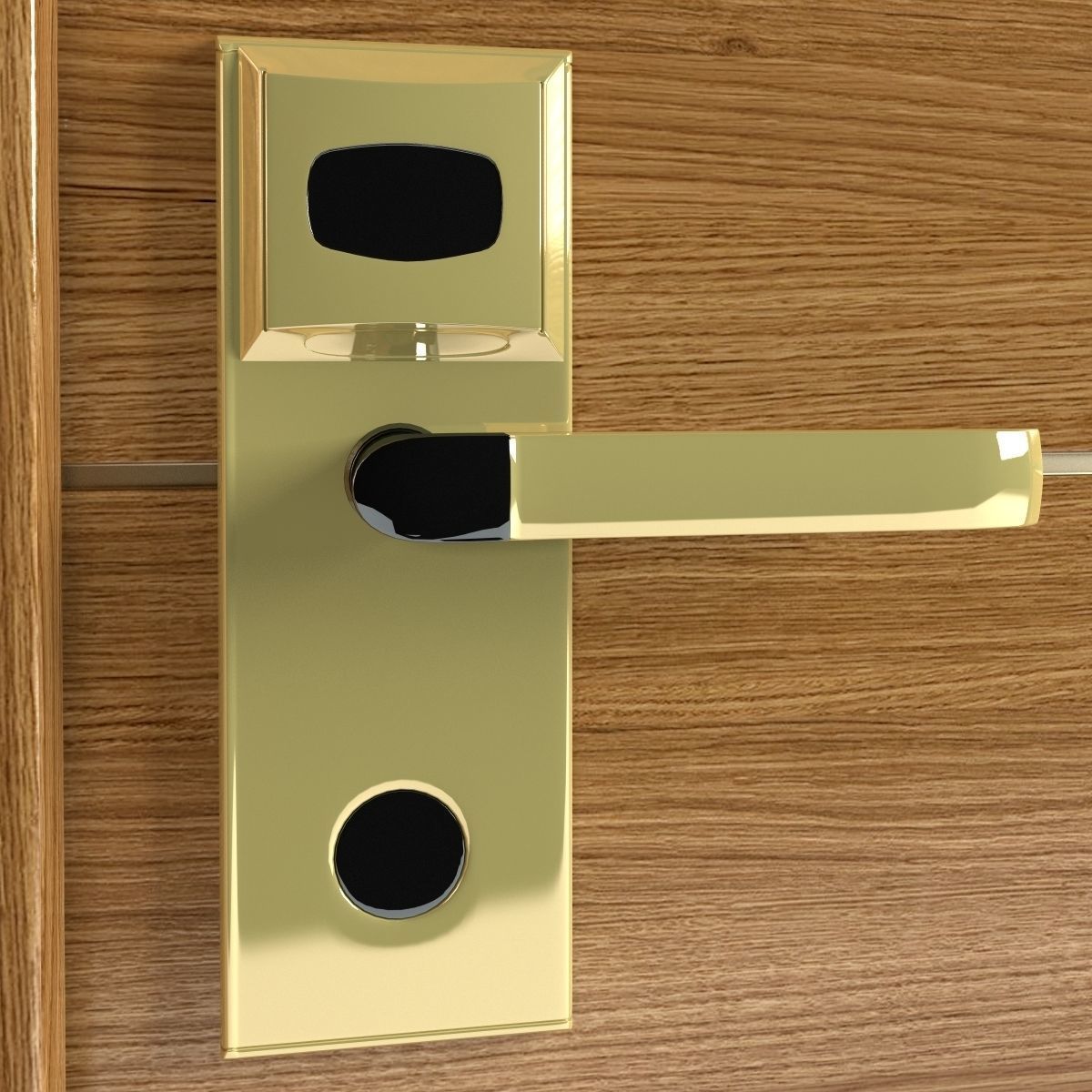 Hotel Door 3D model_2