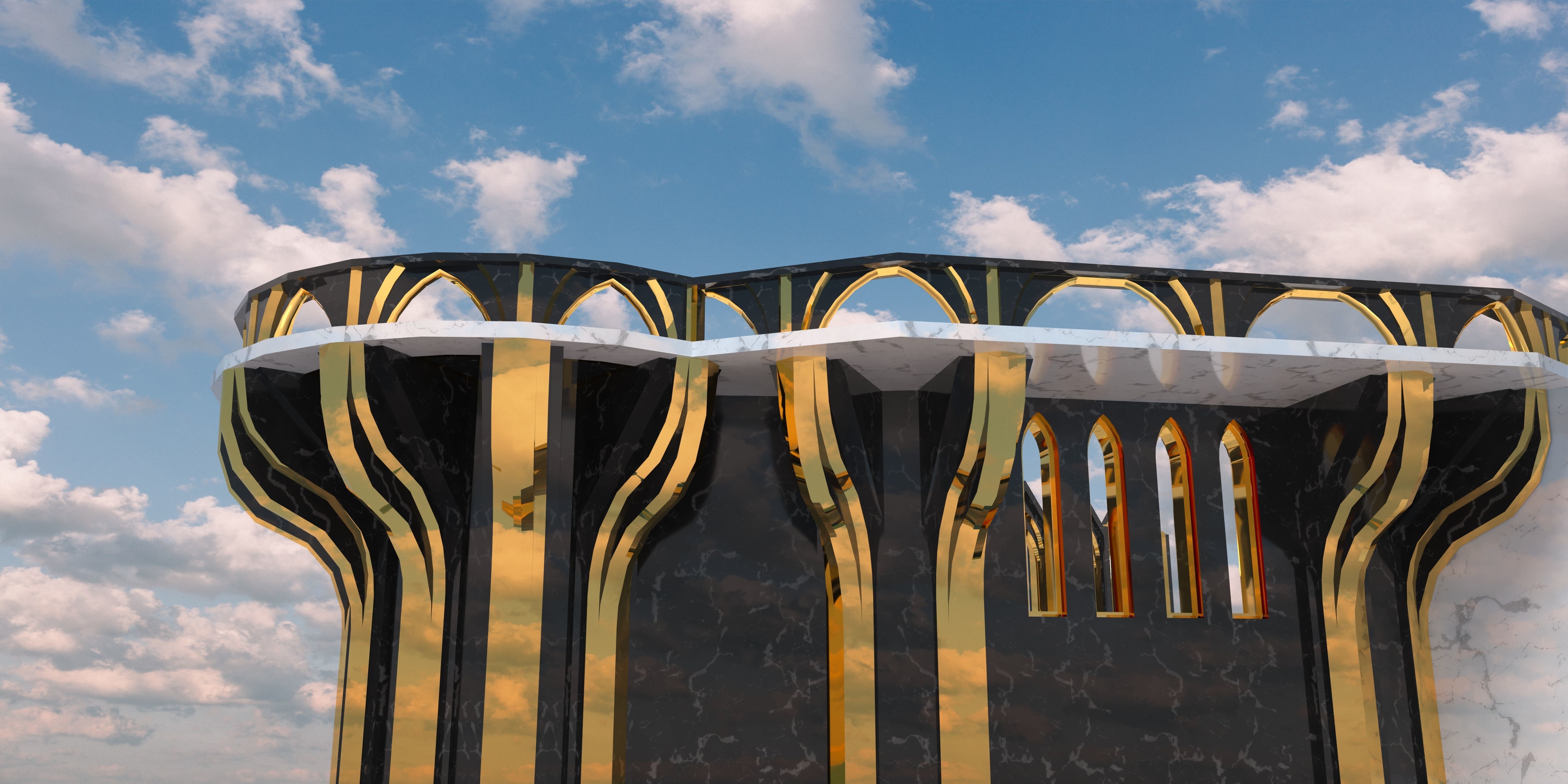Empyrean Throne Low-poly 3D model_3