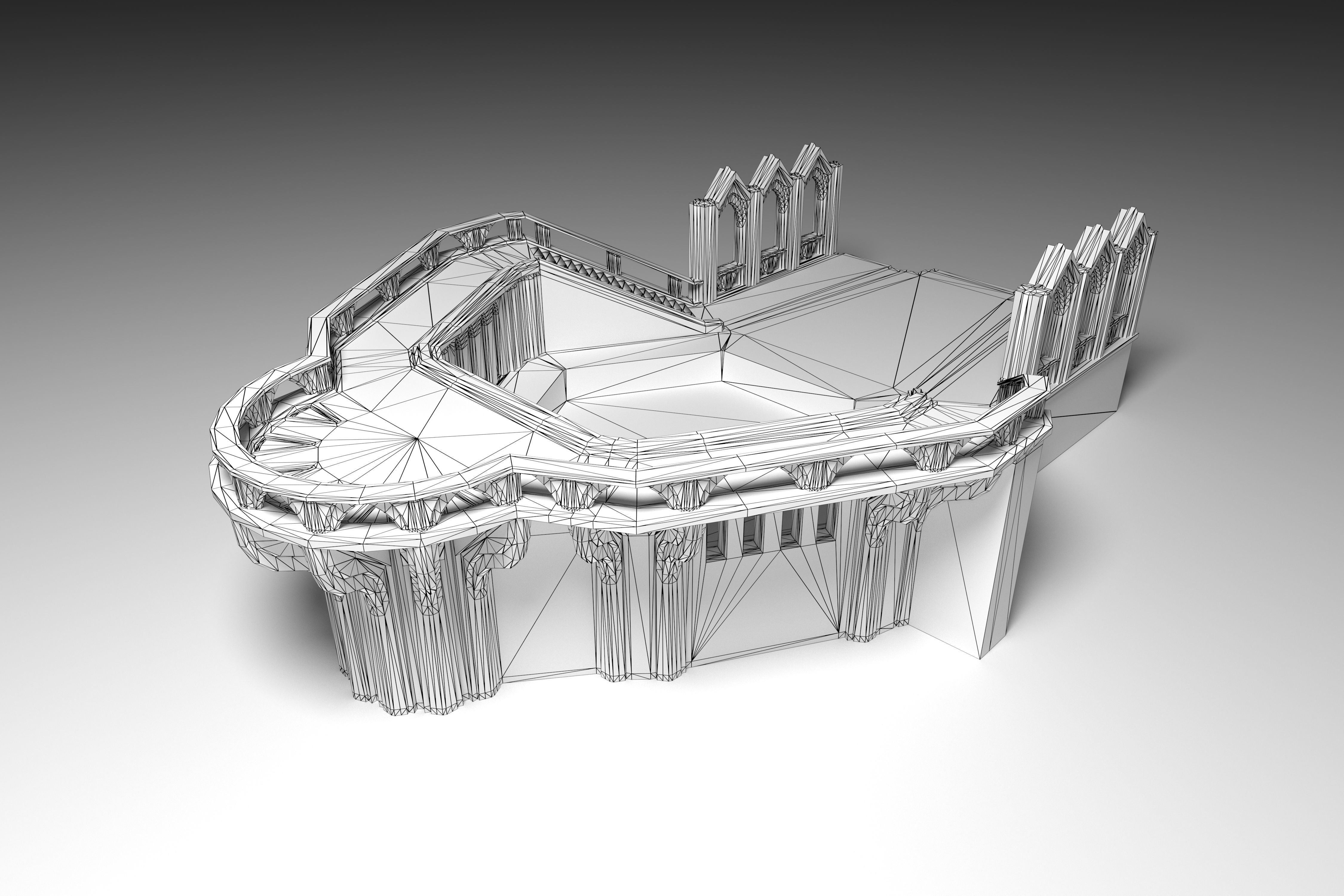 Empyrean Throne Low-poly 3D model_16