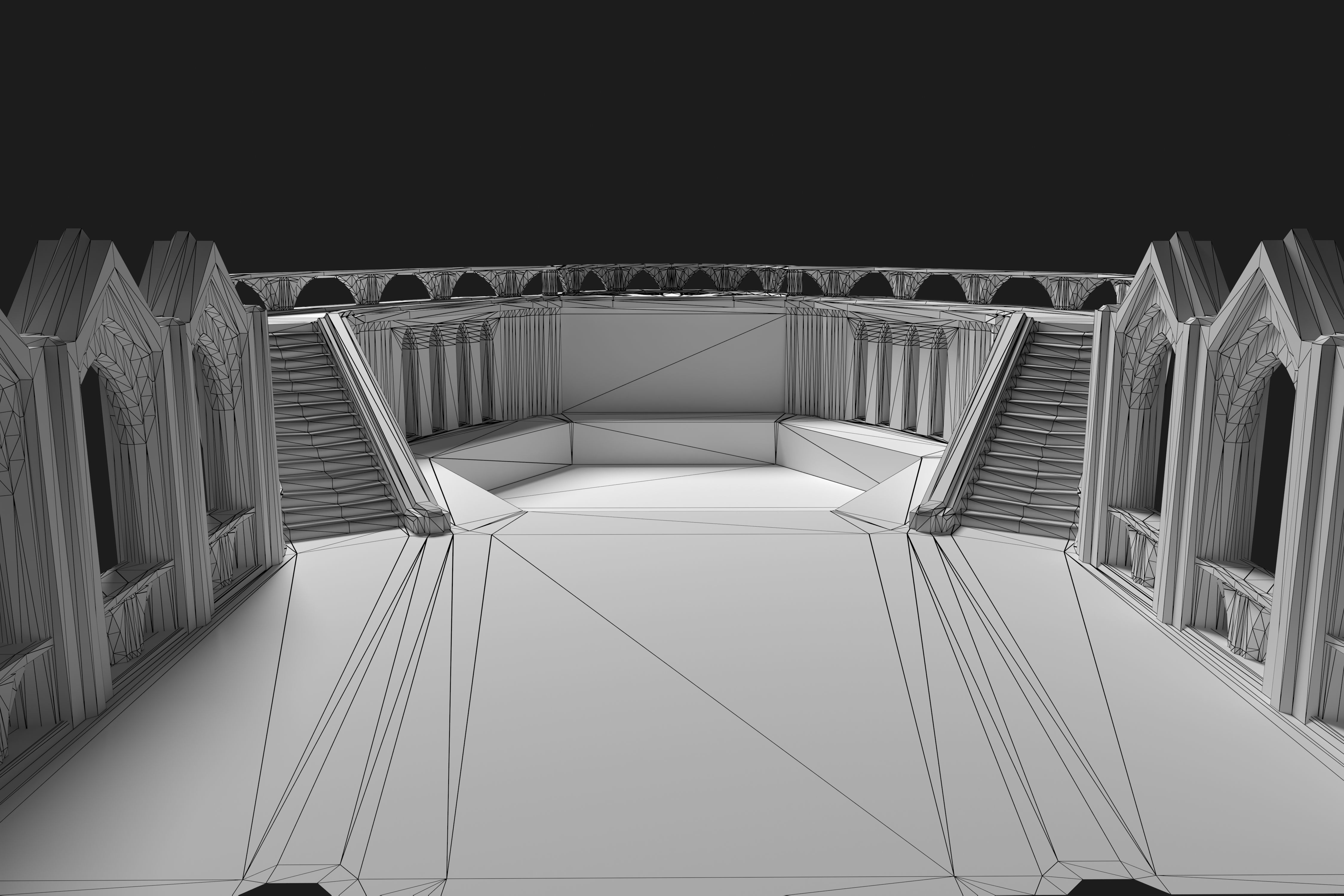 Empyrean Throne Low-poly 3D model_9