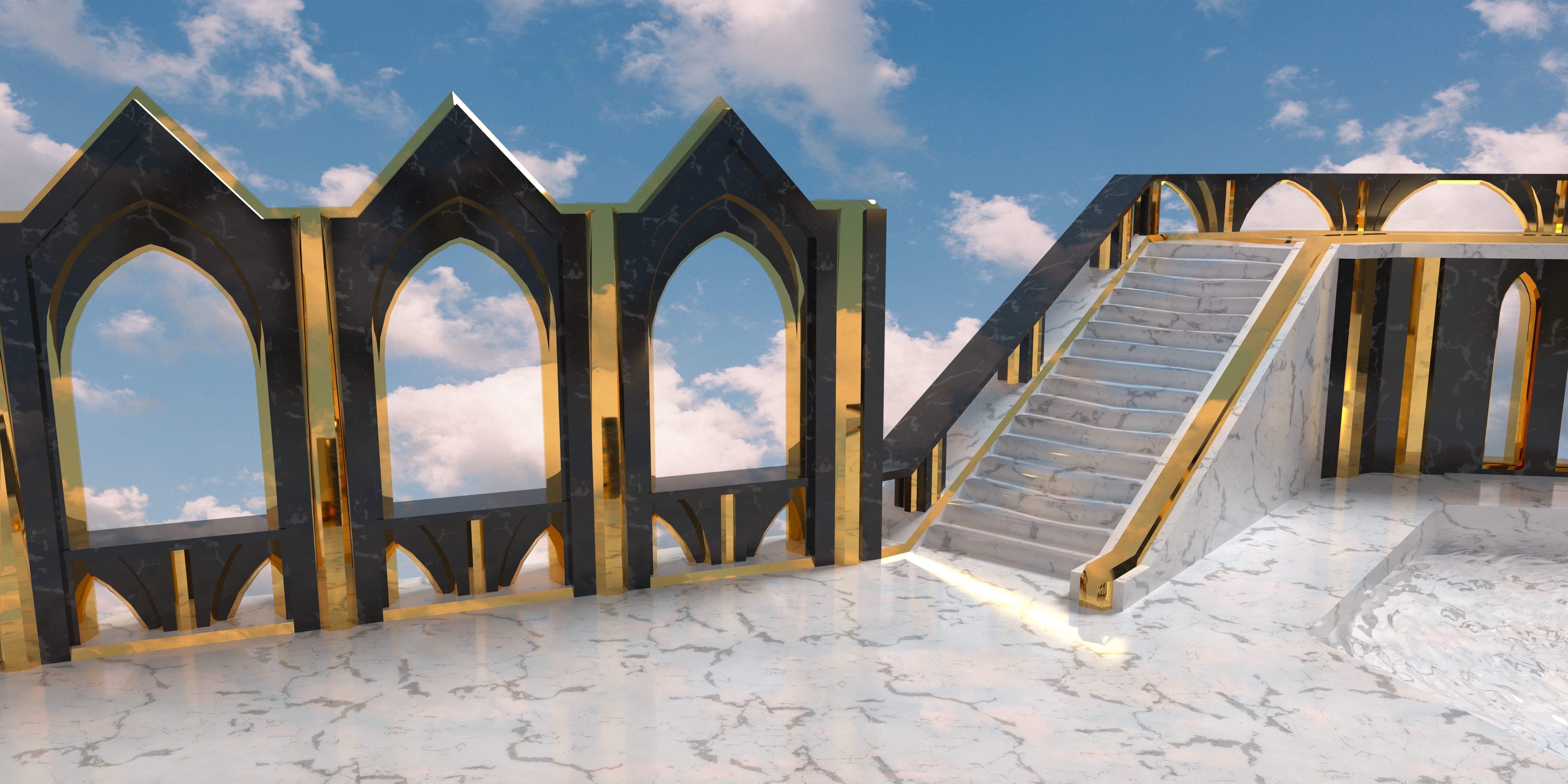 Empyrean Throne Low-poly 3D model_2