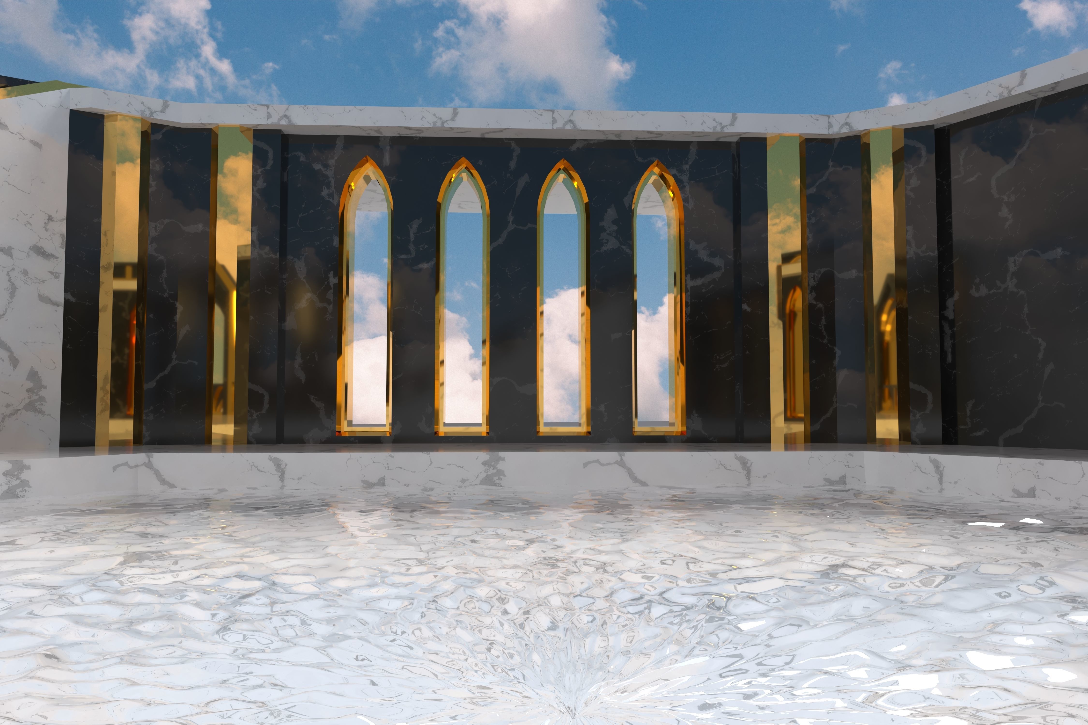 Empyrean Throne Low-poly 3D model_7