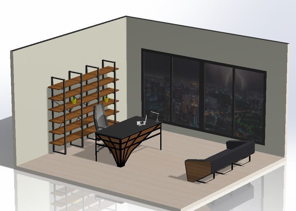 OFFICE TABLE 3D model_1