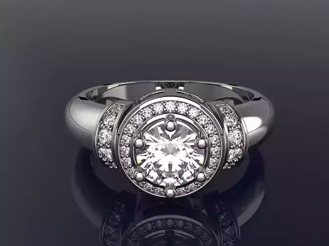 Ring with diamonds 22