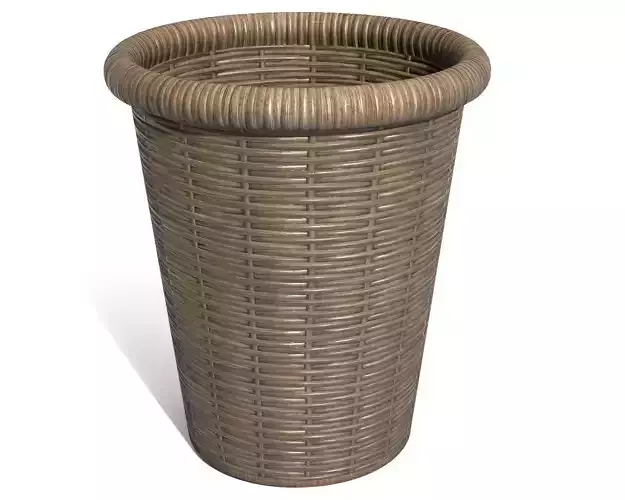 wicker basket - Game Ready - VR AR