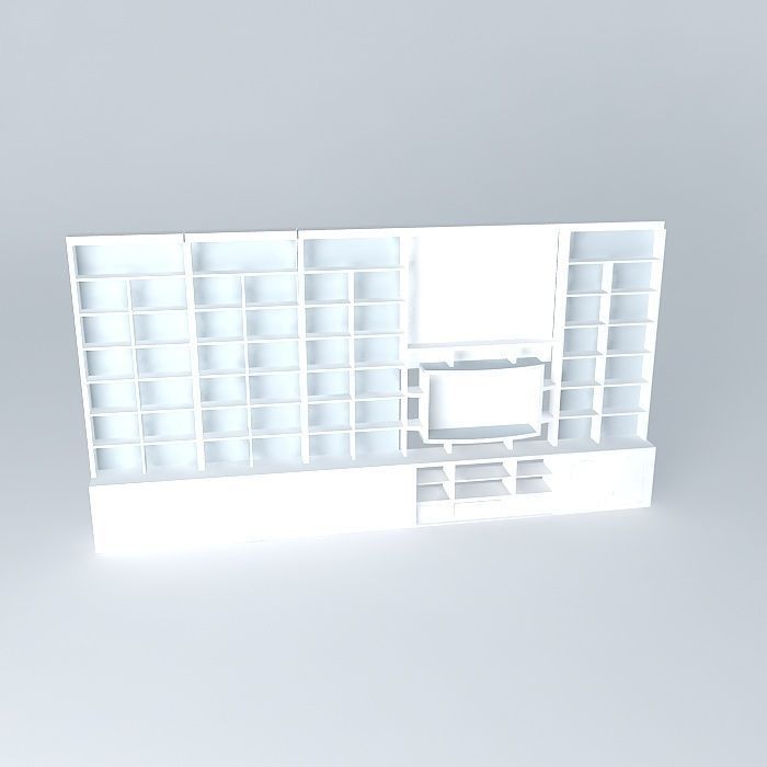 stennewNEW 1 wall with light Free 3D model_2