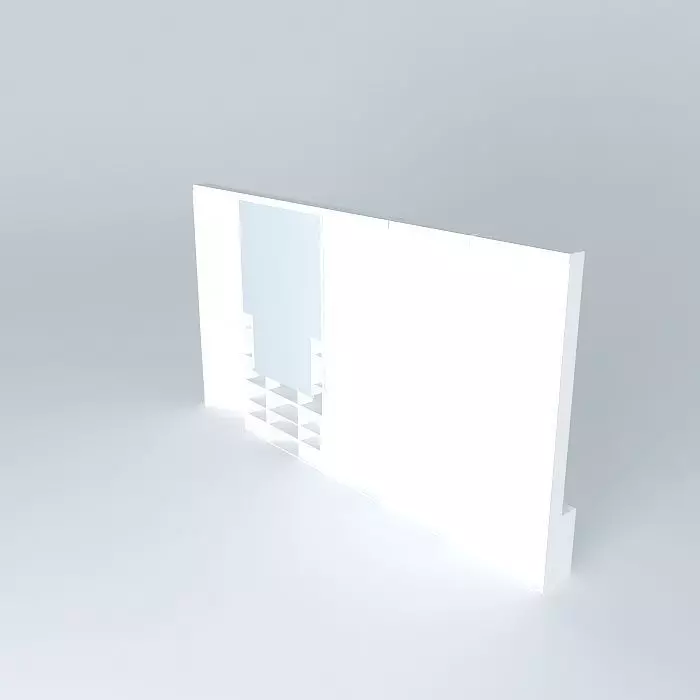 stennewNEW 1 wall with light Free 3D model_0