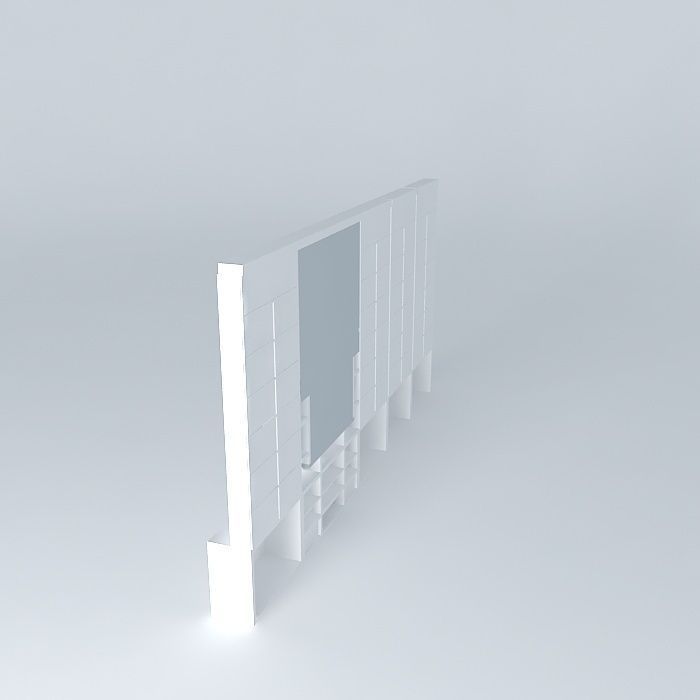 stennewNEW 1 wall with light Free 3D model_1
