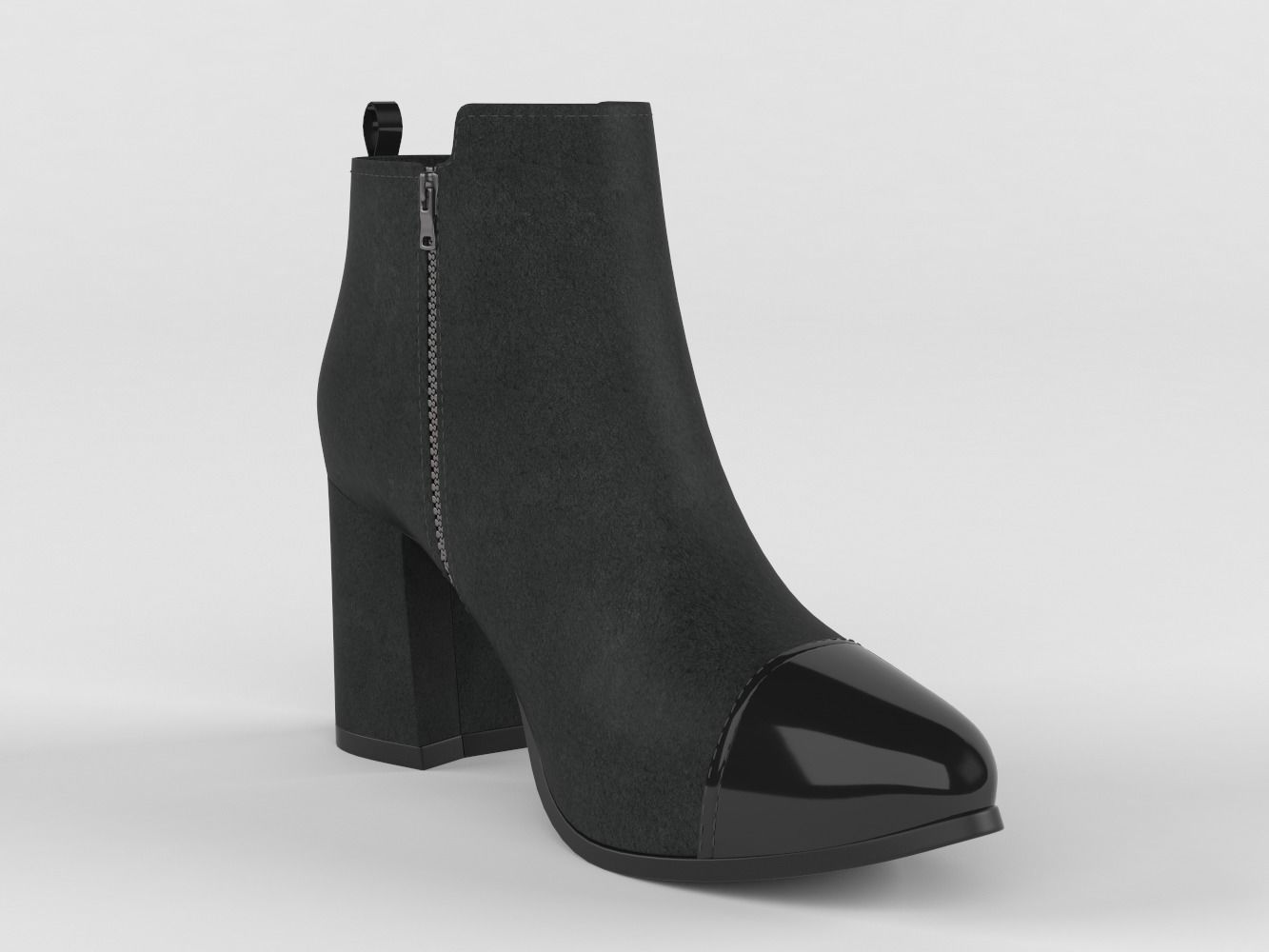 High Heels Women Boots 3D model_4