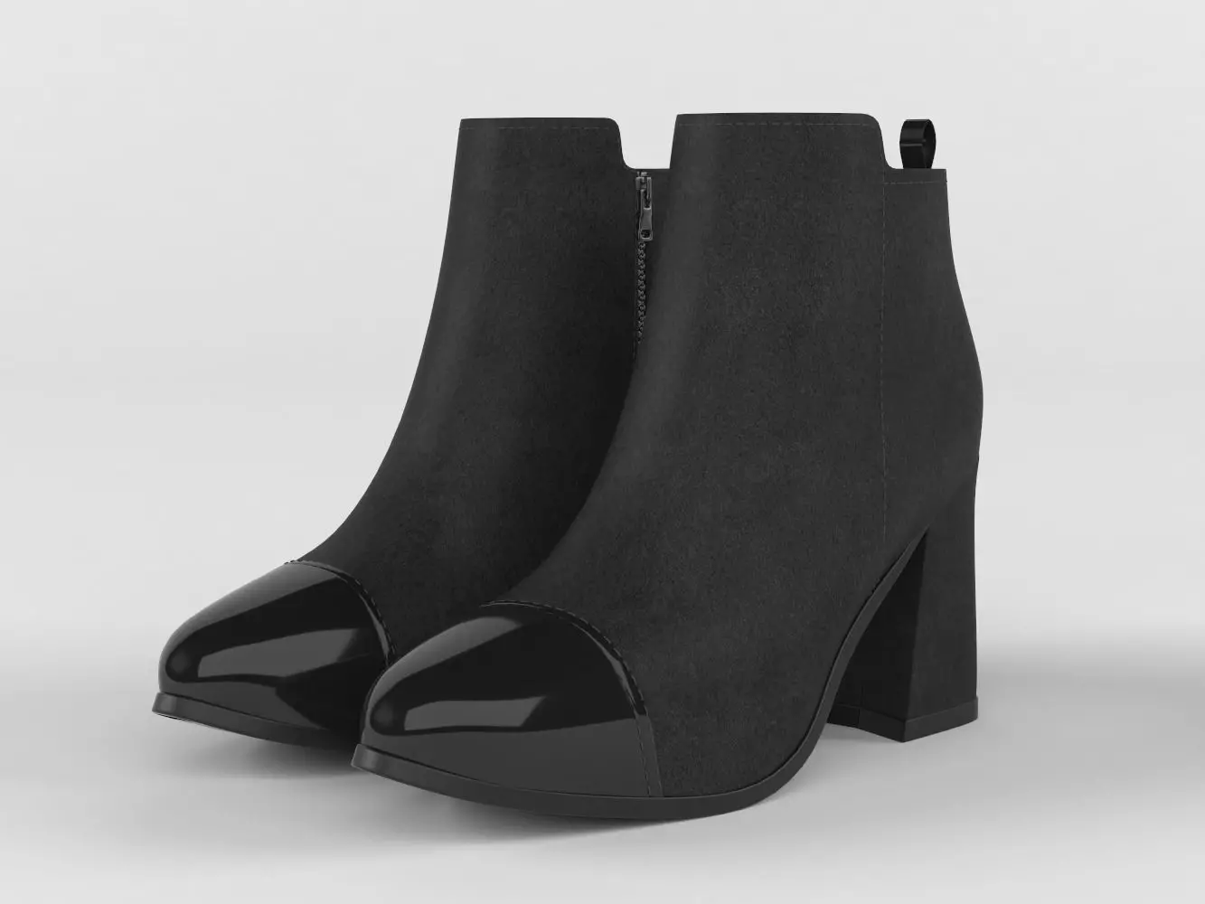 High Heels Women Boots 3D model_0