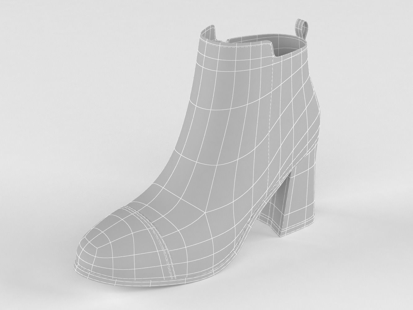High Heels Women Boots 3D model_10