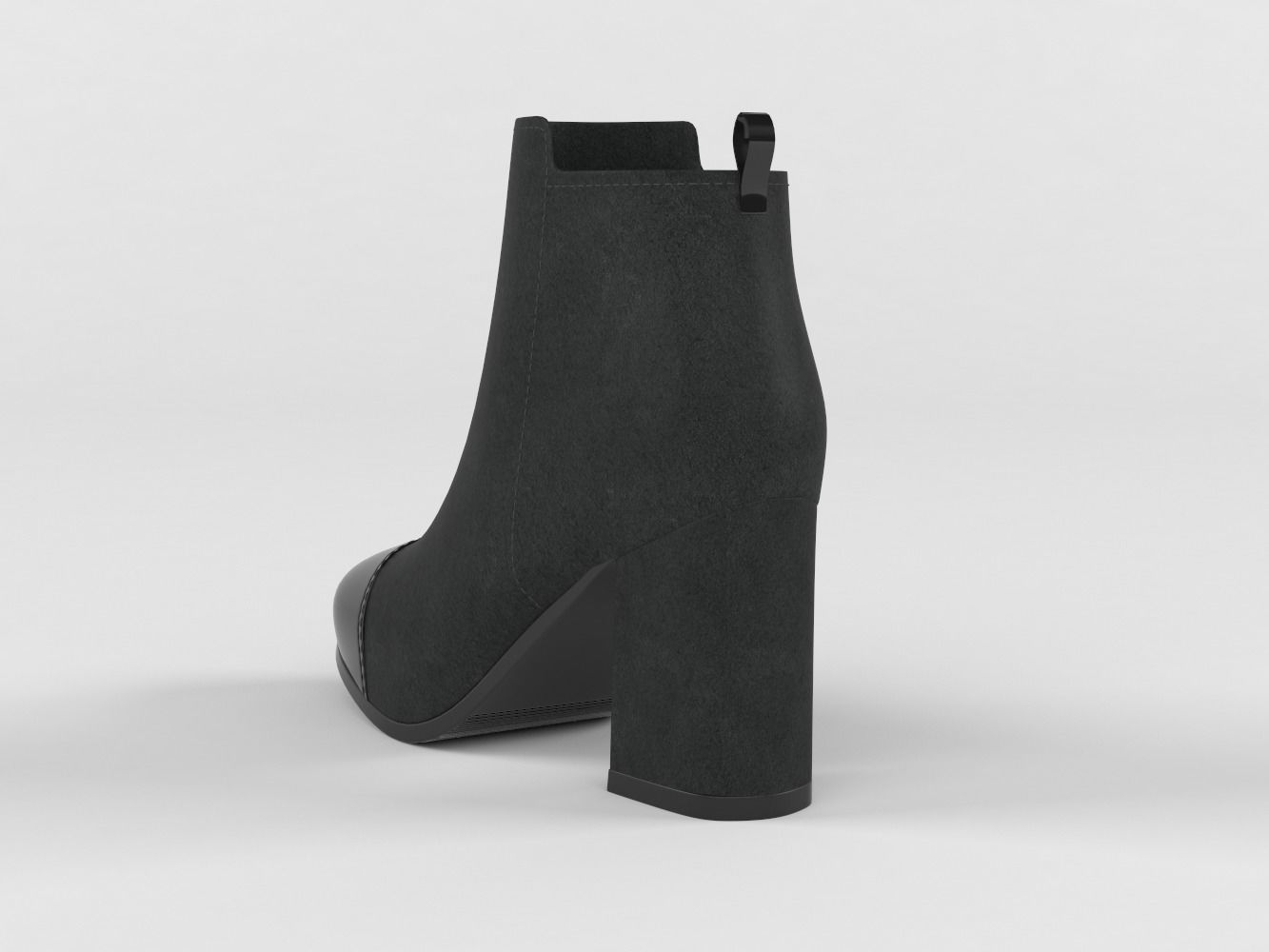 High Heels Women Boots 3D model_2