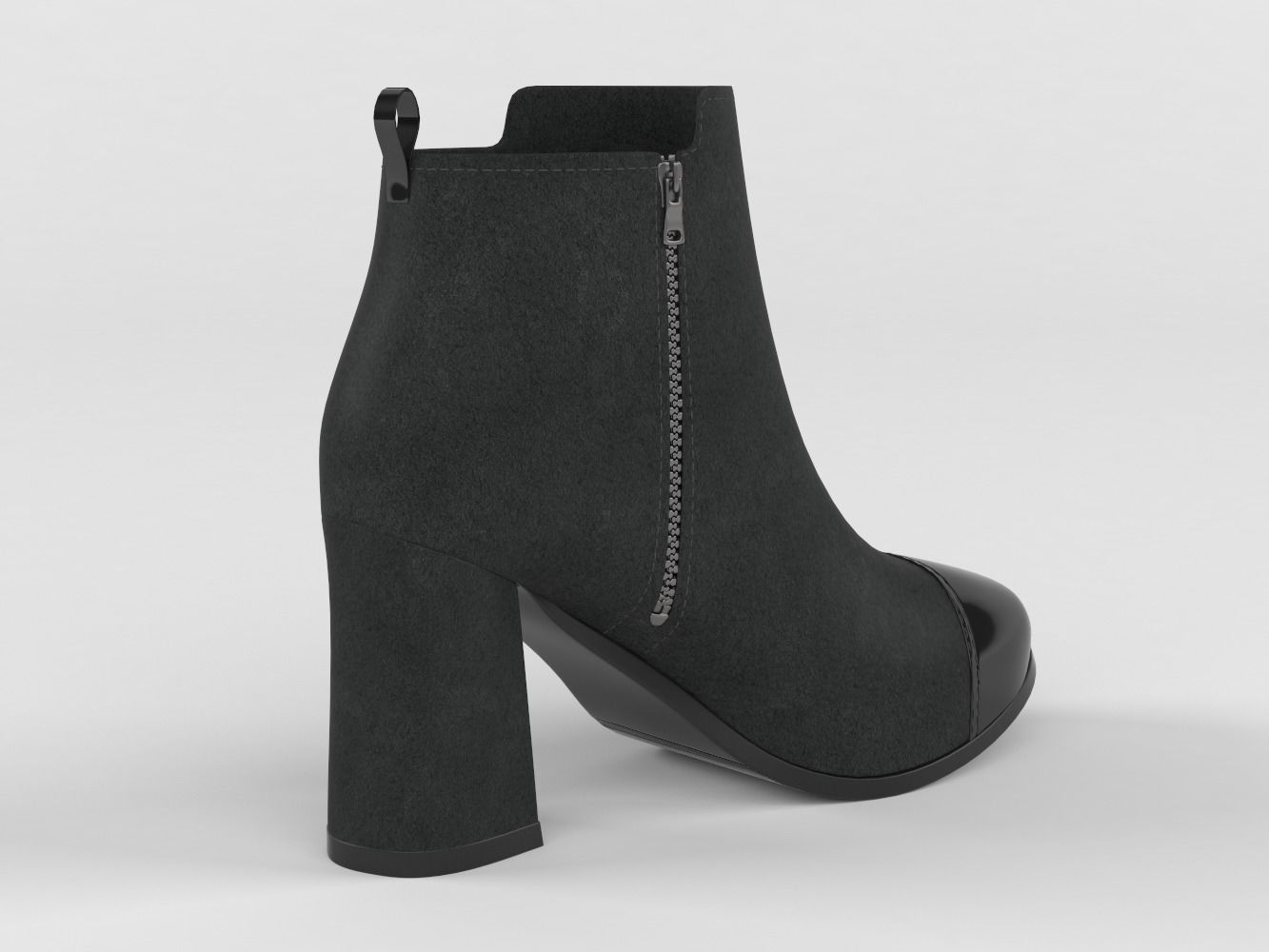 High Heels Women Boots 3D model_3