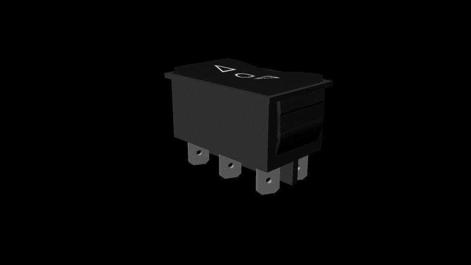 DPDT switch Free 3D model_14