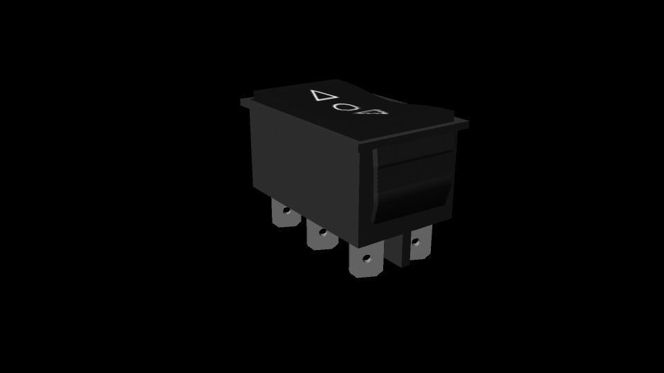 DPDT switch Free 3D model_10