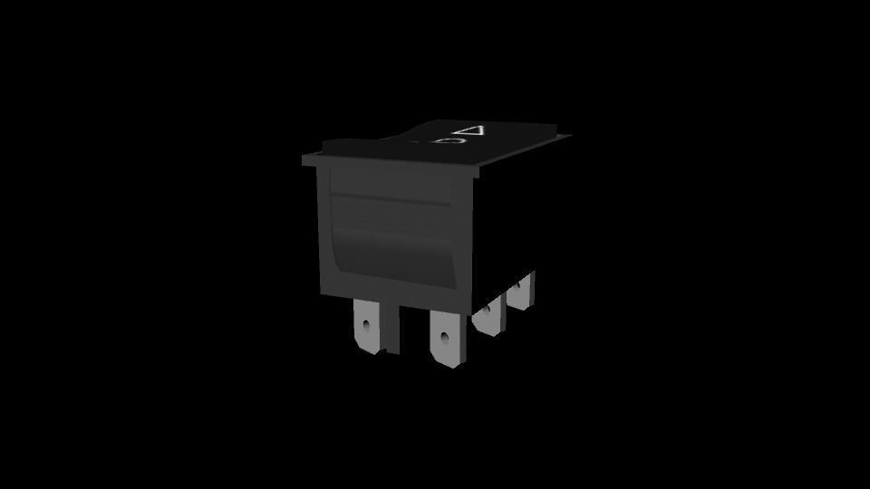 DPDT switch Free 3D model_16