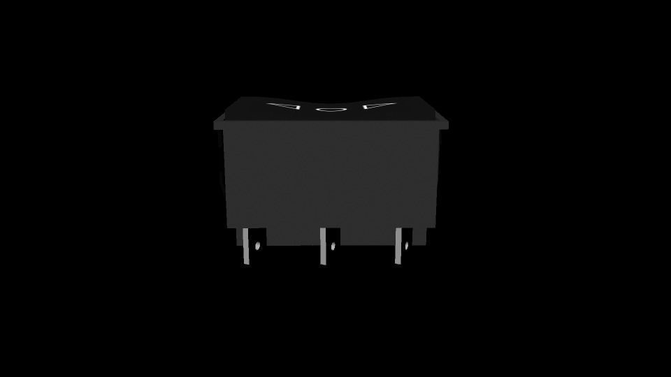 DPDT switch Free 3D model_5
