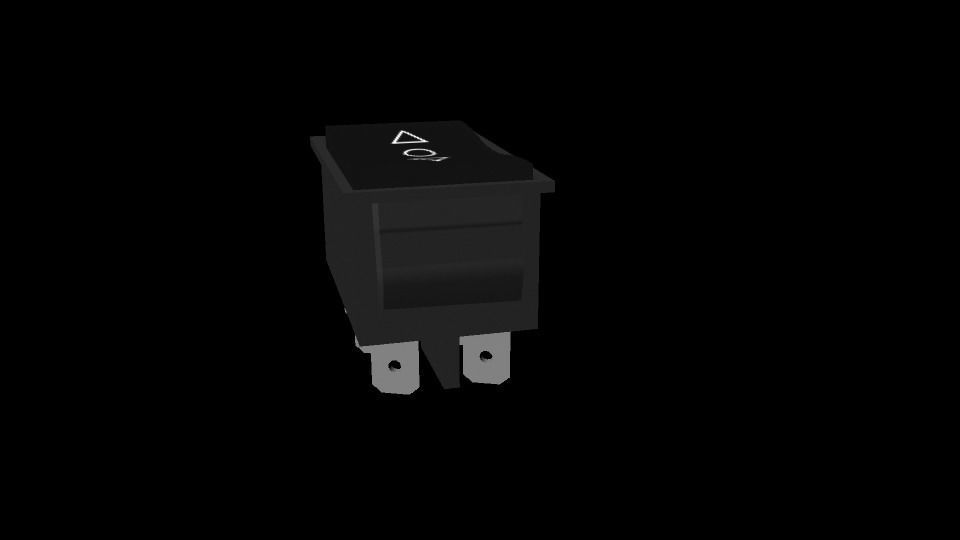 DPDT switch Free 3D model_4