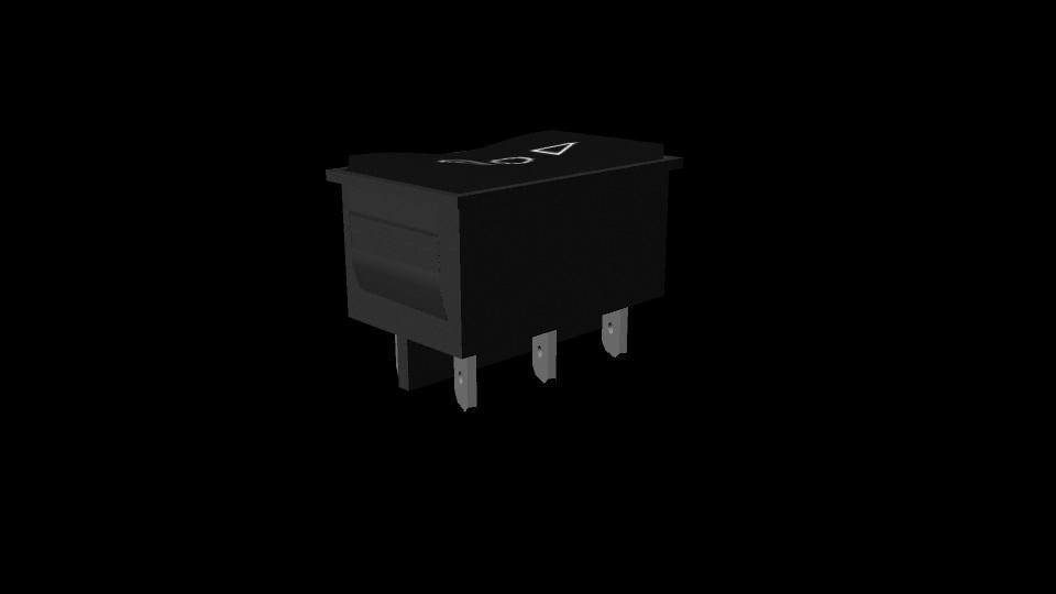 DPDT switch Free 3D model_15