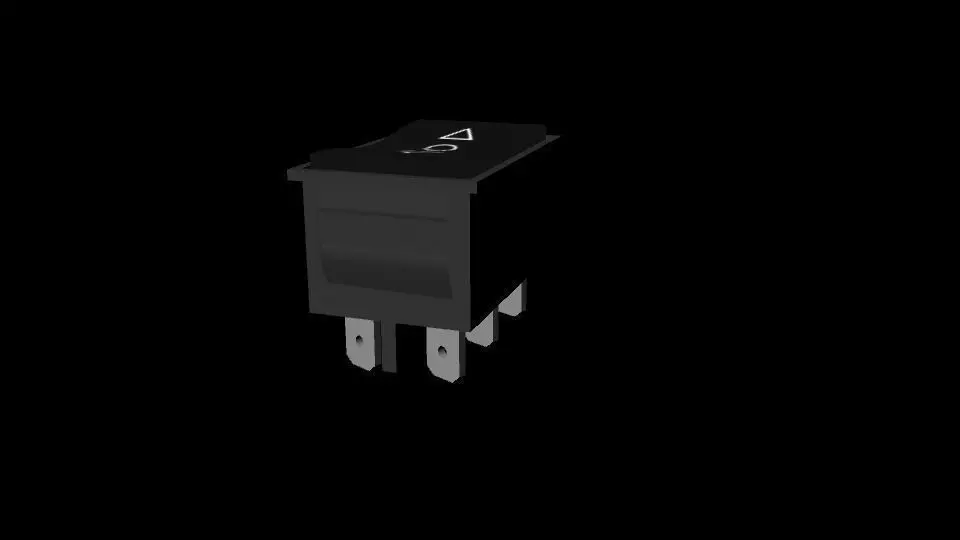 DPDT switch Free 3D model_0