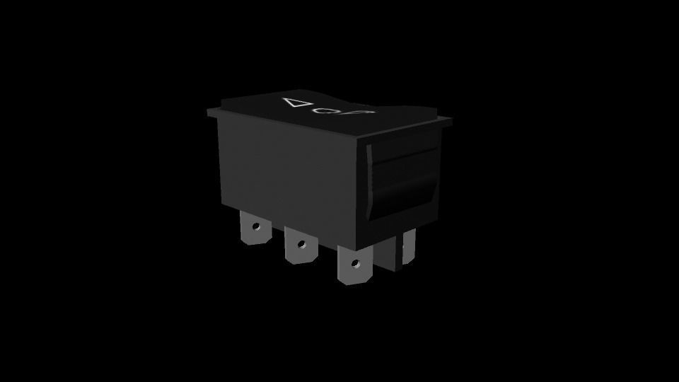 DPDT switch Free 3D model_7