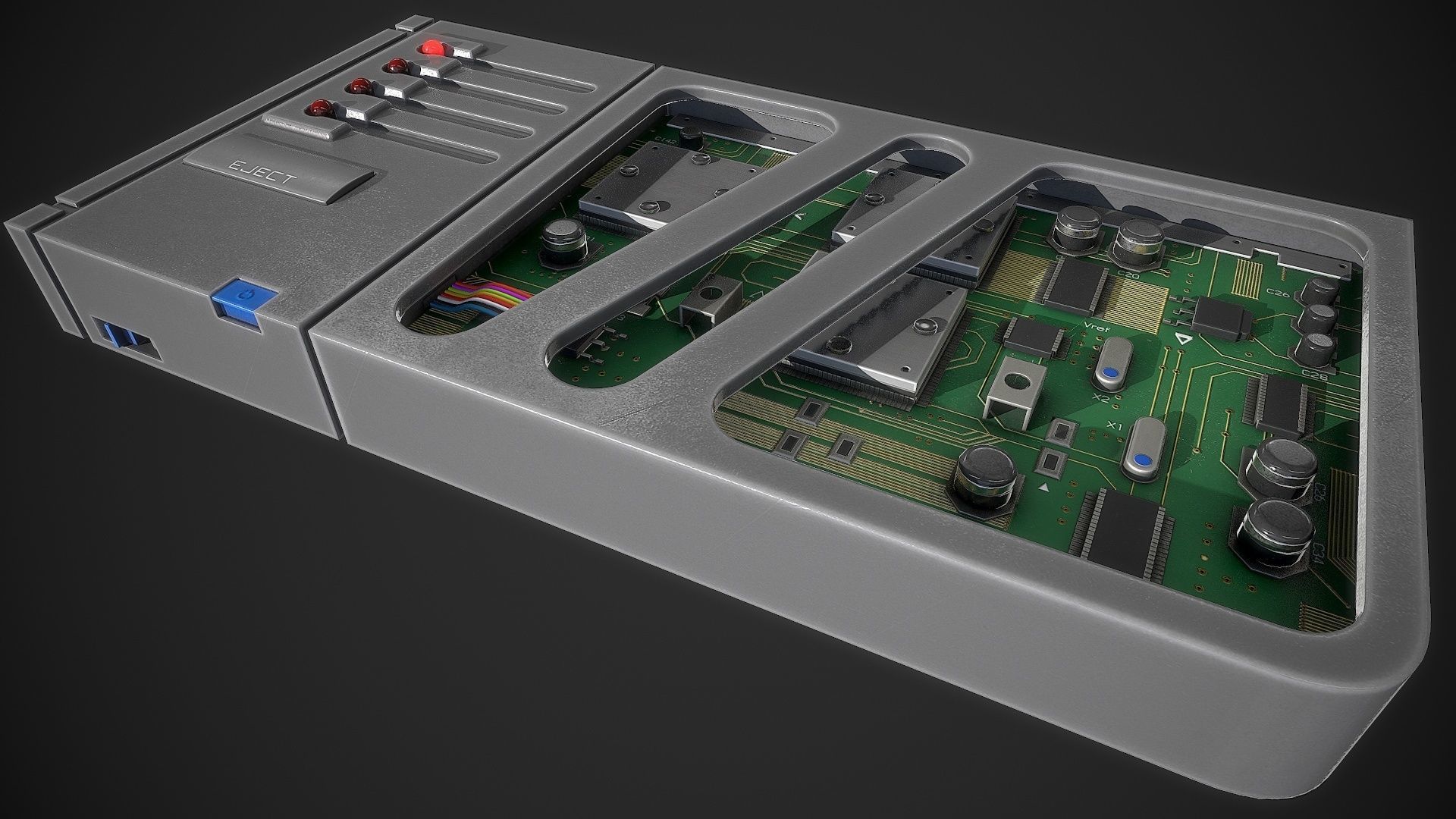 Hacker Gadget Low-poly 3D model_10