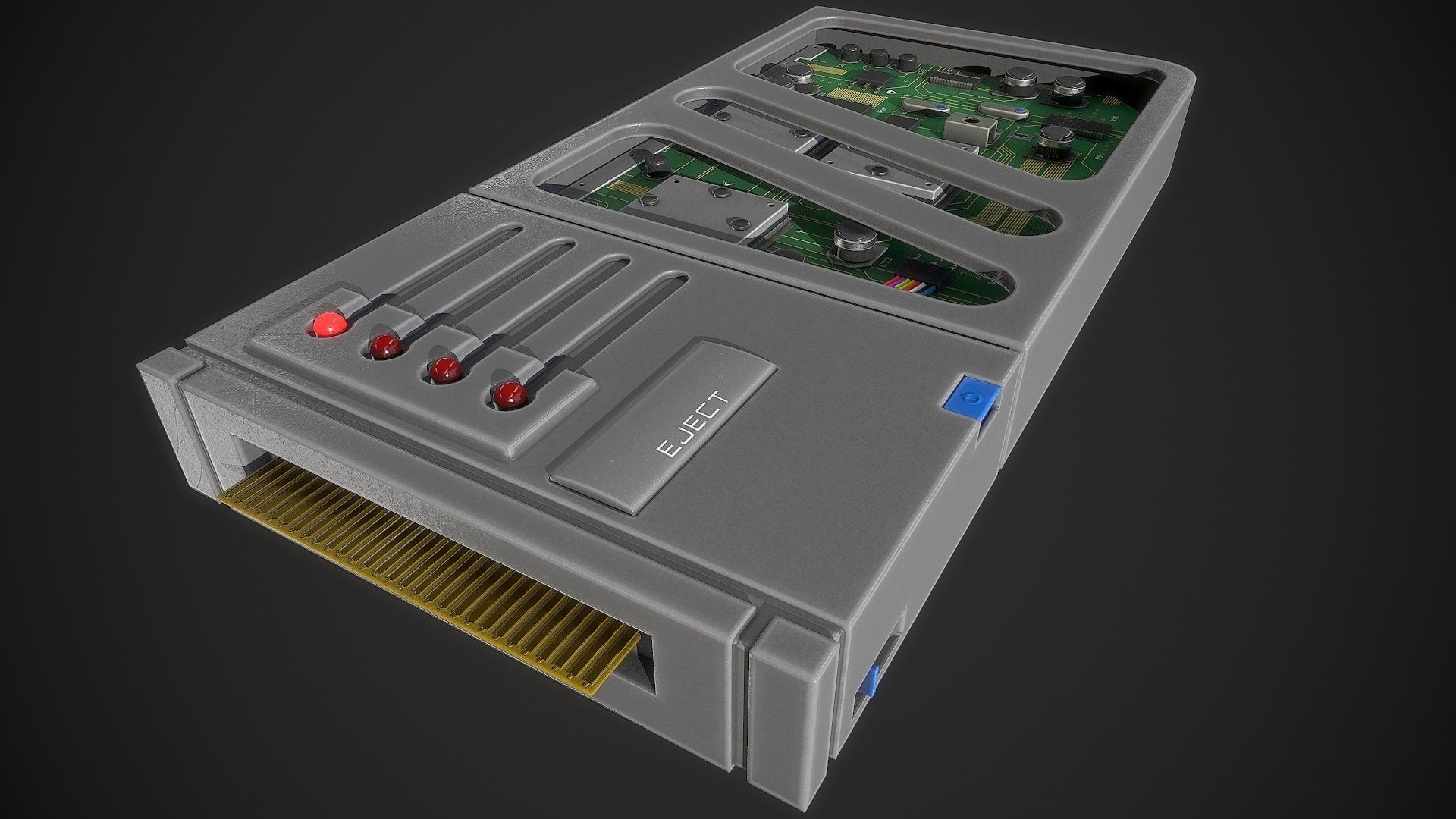 Hacker Gadget Low-poly 3D model_9