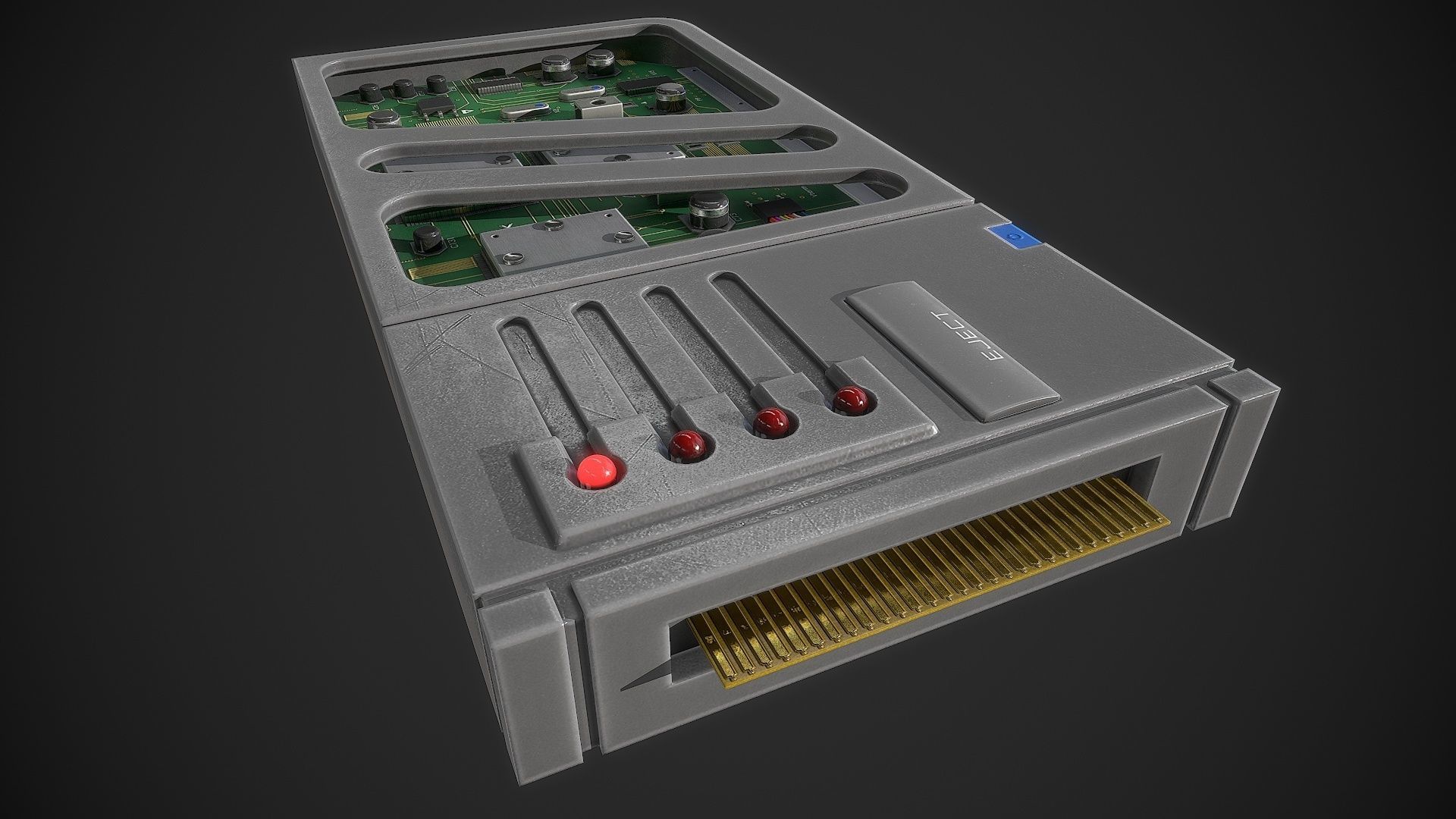 Hacker Gadget Low-poly 3D model_8