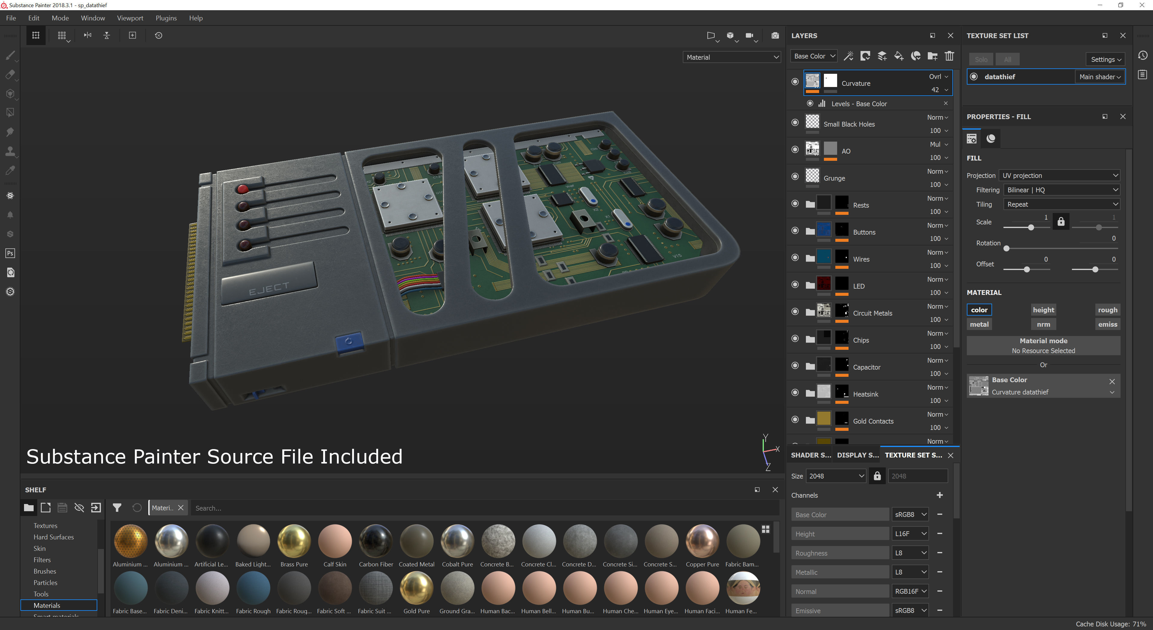Hacker Gadget Low-poly 3D model_19