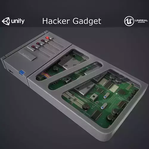 Hacker Gadget Low-poly 3D model