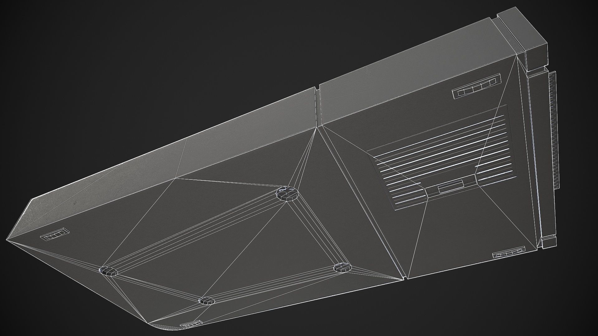 Hacker Gadget Low-poly 3D model_13
