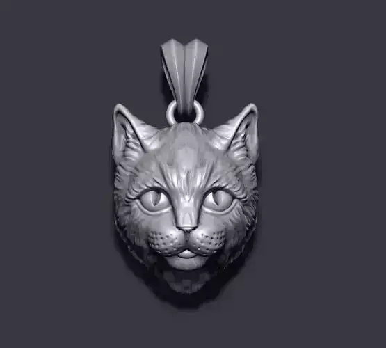 Cat pendant 3D print model