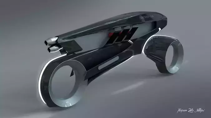 The Tron Drone Bike version 3x