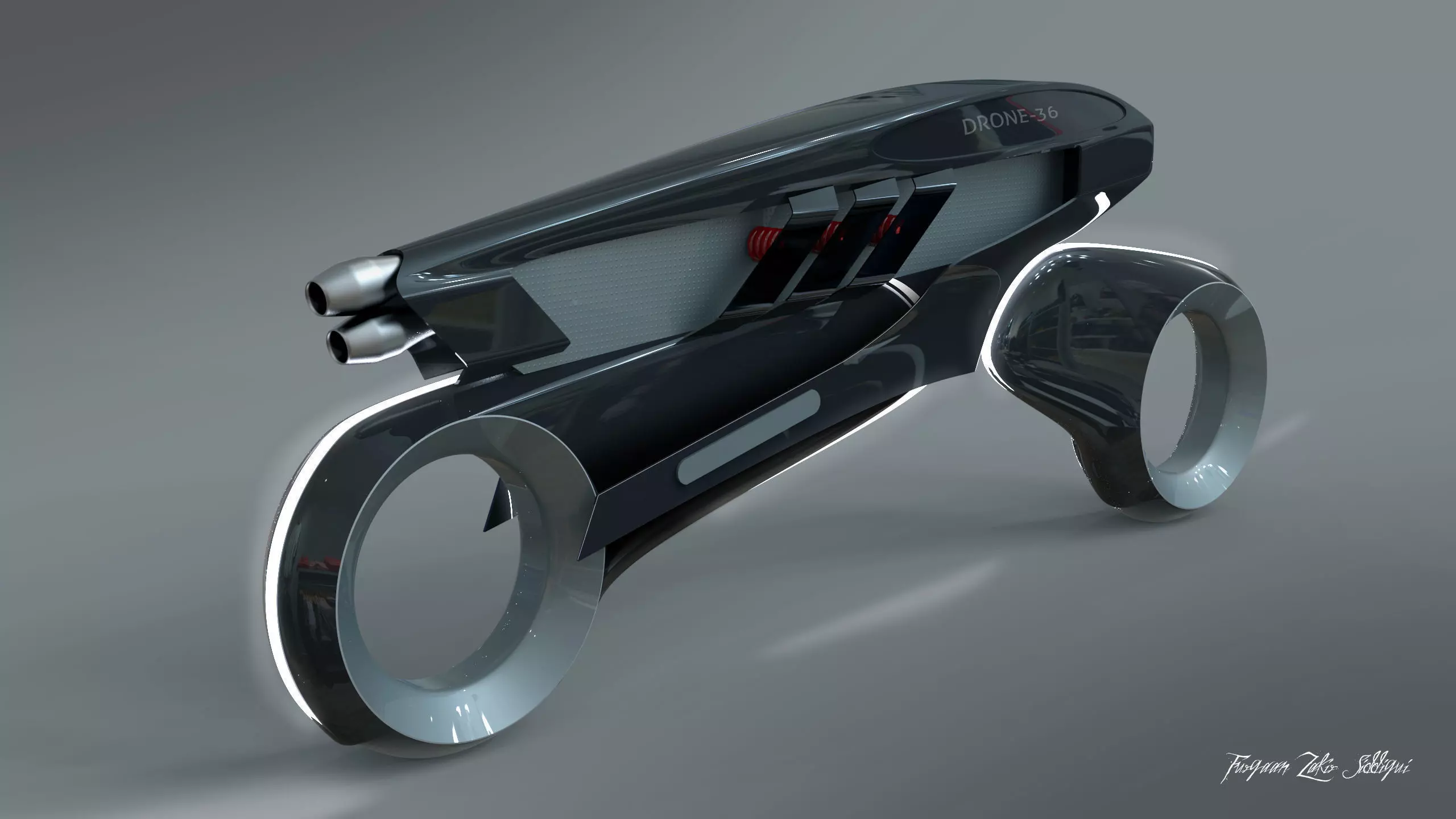 The Tron Drone Bike version 3x 3D model_0