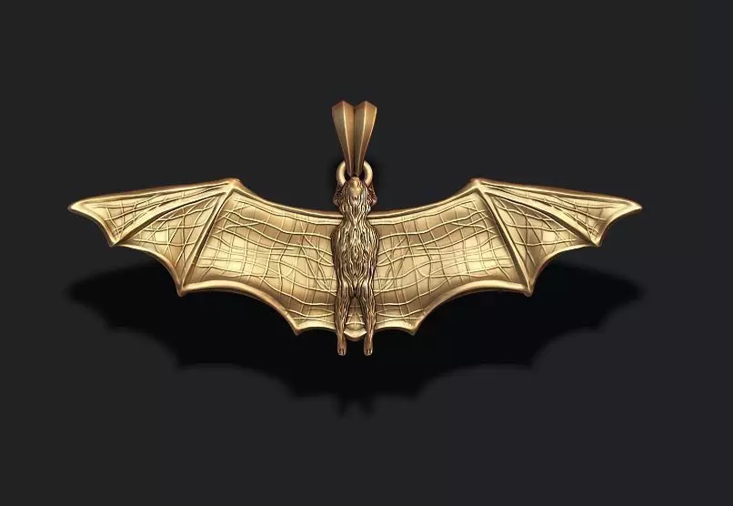 Bat pendant 3D print model_0