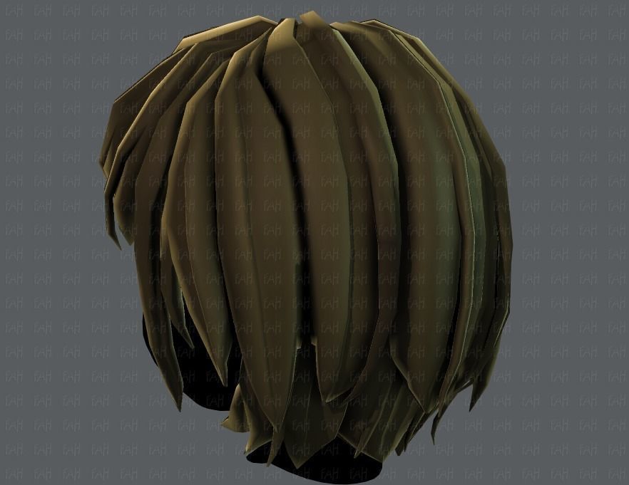 3D Hair style for boy V51 Low-poly 3D model_22