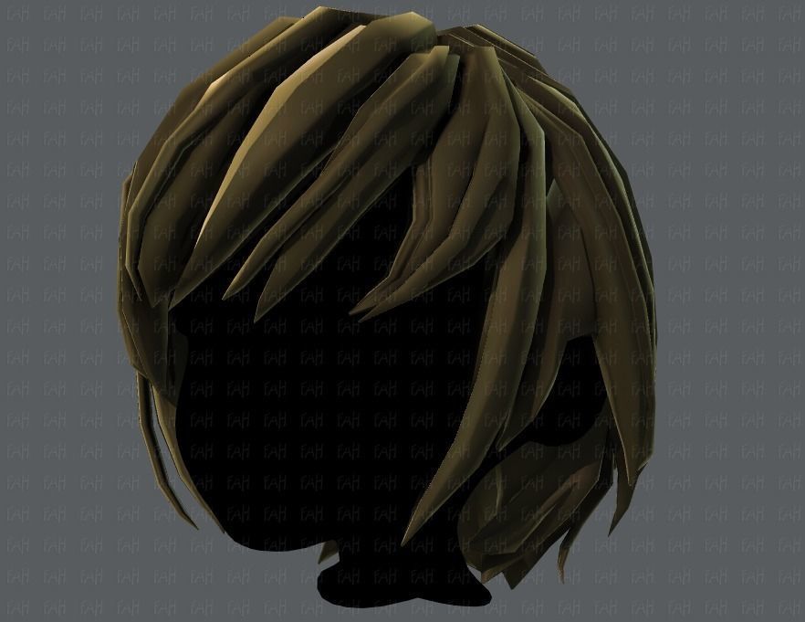 3D Hair style for boy V51 Low-poly 3D model_24