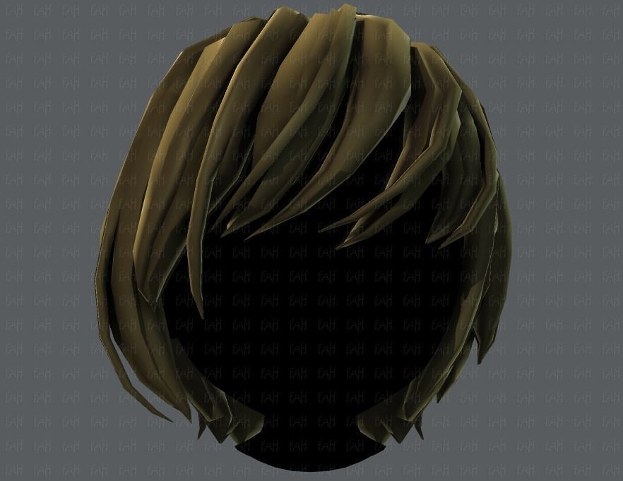3D Hair style for boy V51 Low-poly 3D model_17