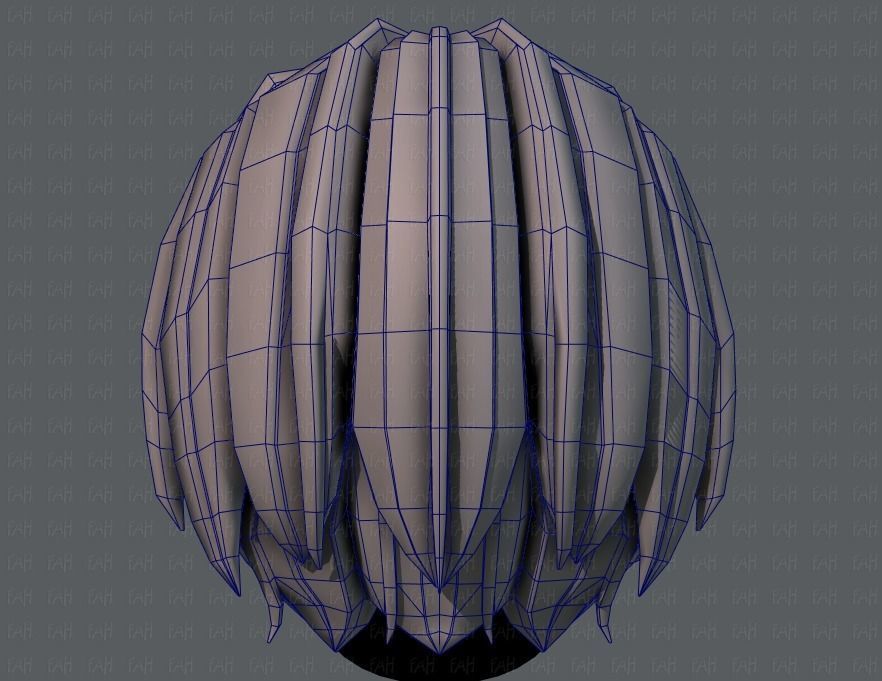 3D Hair style for boy V51 Low-poly 3D model_29