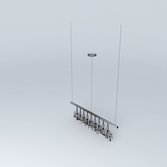CRYSTAL Cellula Inspired Chandelier 48 Free 3D model_3
