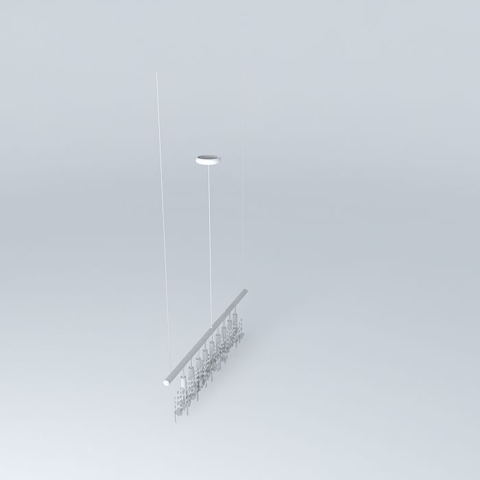 CRYSTAL Cellula Inspired Chandelier 48 Free 3D model_1