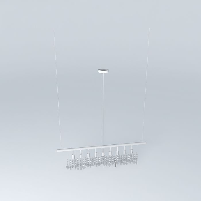 CRYSTAL Cellula Inspired Chandelier 48 Free 3D model_2
