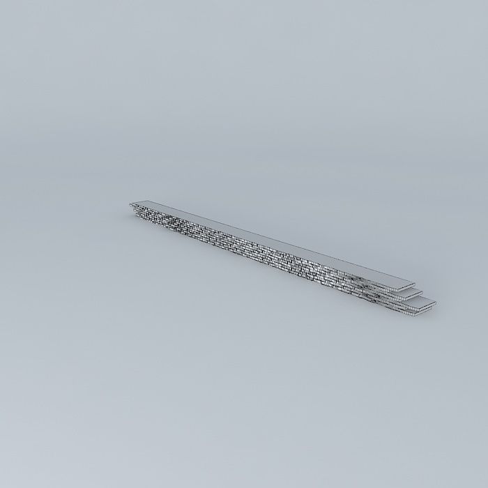 wave panel Free 3D model_4