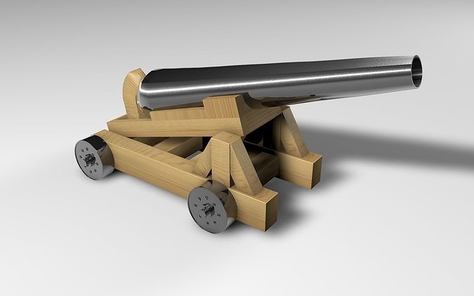 Pirate cannon 3D model