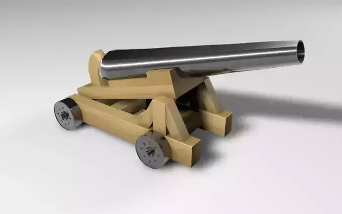 Pirate cannon 3D model