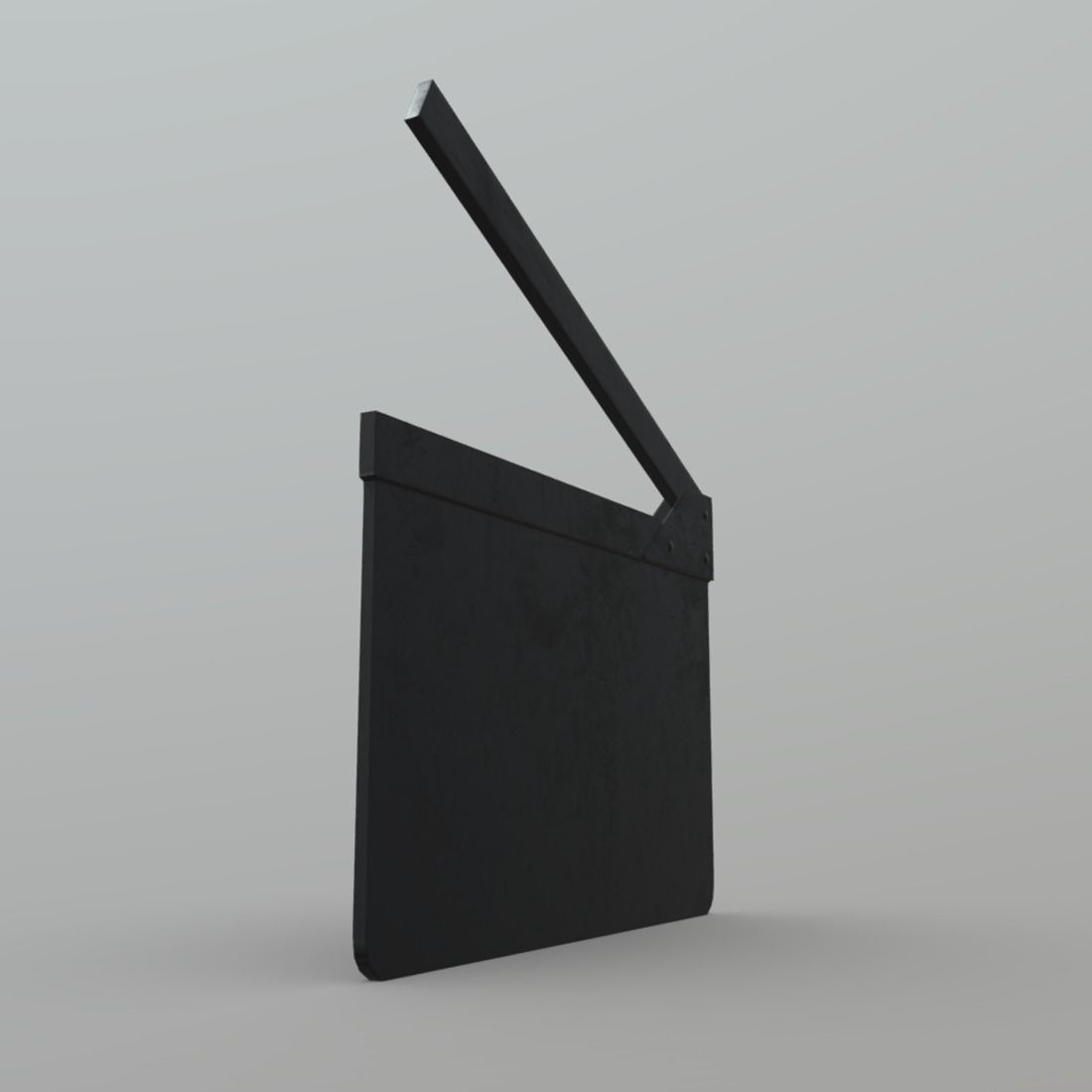 Clapperboard movie clapper board Low-poly 3D model_2